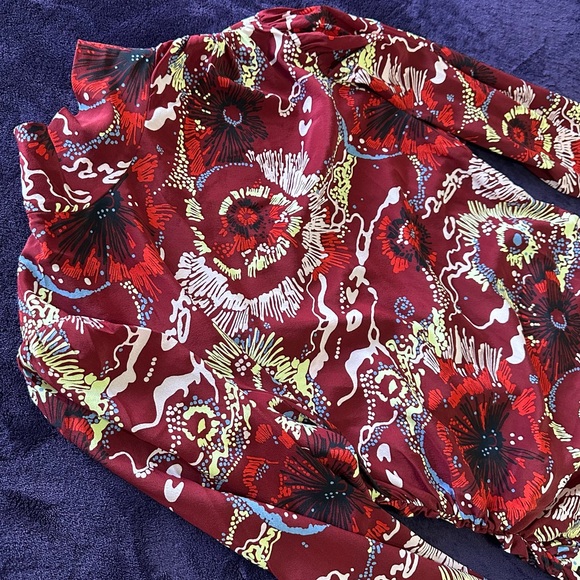 A.L.C. Isabella Floral Printed Long Dress Size 6 - Picture 6 of 10